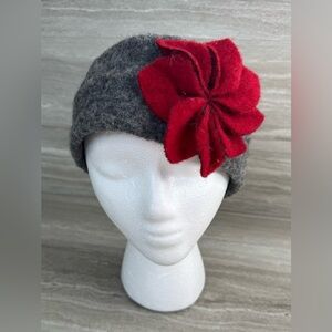 La Fenice 100% Italian Boiled Wool Felted Flower Headband